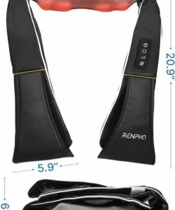RENPHO Shiatsu Neck And Shoulder Back Massager With Heat, Electric Vibration Deep Tissue 3D Kneading Massage Pillow For Pain Relief On Waist, Leg, Calf, Foot, Arm, Belly, Full Body, Muscles -KLASVSA Verkoop 474x840