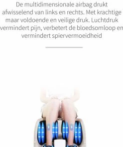 PRESSPLUS HAPPY FEET (wit) - Massage Voor Voeten En Kuiten - Voetmassage - Lucht Compressie - Ontspanningsmassage - Drukpuntmassage - Shiatsu Massage - Kuitmassage - Guasha -KLASVSA Verkoop 515x840