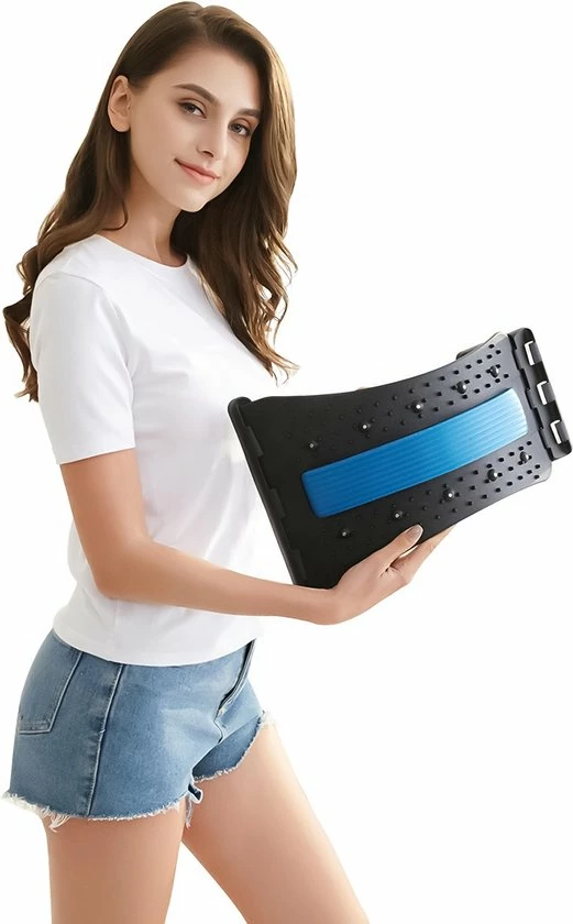 Merkloos Backstretcher - Houding Corrector - Voor Rugklachten - Rugmassage - Verstelbare Rugstretcher - Magnetische Acupunctuur - Rugtrainer - Rugstrekker - Drukpunt Massage - Postuur Correctie - Zithouding - Blauw 3 Merkloos Backstretcher - Houding Corrector - Voor Rugklachten - Rugmassage - Verstelbare Rugstretcher - Magnetische Acupunctuur - Rugtrainer - Rugstrekker - Drukpunt Massage - Postuur Correctie - Zithouding - Blauw - Afbeelding 3