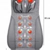 Naipo? Elektrische Massagestoel - Massagekussen - Rugmassage - Massagemat - Massageapparaat - Shiatsu Met Warmtefunctie En Vibratiemassage ? Infrarood ? Grijs