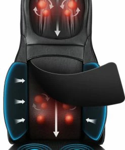 Binecer MP1.2 Shiatsu Massagestoel Met Massagekussen ? Massage Stoel Met Rollende Kneedmassage ? Instelbare Warmtefunctie ? Met Nekmassage, Rugmassage - Zwart -KLASVSA Verkoop 541x840