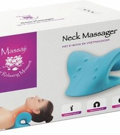 Mass?ji Massagekussen - Massage Kussen - Nekstretcher - Shiatsu Massagekussen - Nekmassage Apparaat - Nekkussen - Massage - Triggerpoint - Acupunctuur - Nek Massage -KLASVSA Verkoop 550x277