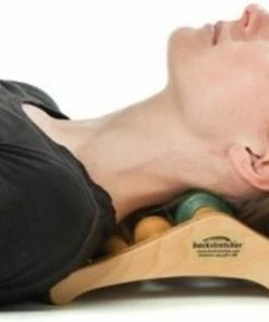 Backstretcher Nekstretcher - Beukenhout - Massagehulpmiddel Tegen Spanningshoofdpijn En Een Stijve Nek - Verbetert De Houding -KLASVSA Verkoop 550x298 3