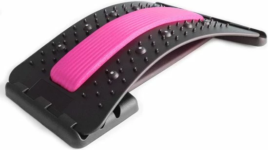 EarKings Backstretcher Massage Apparaat Met Zachte Massage Pads - Verstelbare Rugstretcher Voor Optimale Ontspanning - Roze 3 EarKings Backstretcher Massage Apparaat Met Zachte Massage Pads - Verstelbare Rugstretcher Voor Optimale Ontspanning - Roze - Afbeelding 3