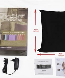 Comfy Massagekussen | Zwart | Massageapparaat Met Infrarood Warmtefunctie | Adapter Voor Auto -KLASVSA Verkoop 550x351 4