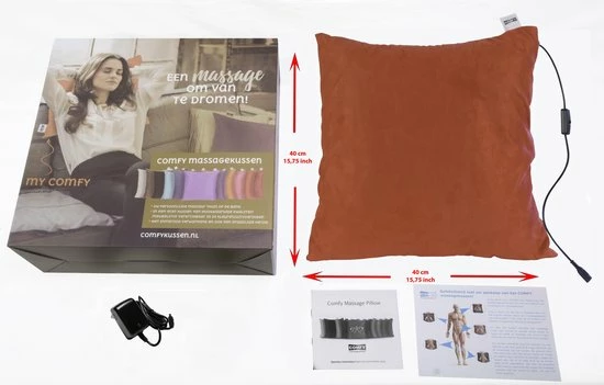 Comfy Massagekussen - Rood | Oplaadbaar | Massage Apparaat Met Infrarood Warmtefunctie | Draadloos 9 Comfy Massagekussen - Rood | Oplaadbaar | Massage Apparaat Met Infrarood Warmtefunctie | Draadloos - Afbeelding 9