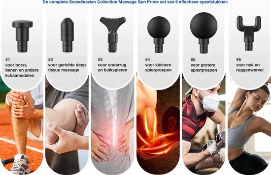 Scandinavian Collection Massage Gun 2.0 - Intense Nek En Rug Massage - Sport En Relax Massage - Professioneel- Inclusief Koffer - Massage Apparaat - 6 Standen - Massage Gun 2.0 8 Scandinavian Collection Massage Gun 2.0 - Intense Nek En Rug Massage - Sport En Relax Massage - Professioneel- Inclusief Koffer - Massage Apparaat - 6 Standen - Massage Gun 2.0 - Afbeelding 8