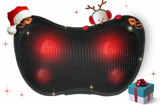 WeRelieff Shiatsu Massagekussen Met Warmte ? Nekmassage Kussen Met 3 Standen ? Massage Apparaat Voor Nek En Rug 1 WeRelieff Shiatsu Massagekussen Met Warmte ? Nekmassage Kussen Met 3 Standen ? Massage Apparaat Voor Nek En Rug
