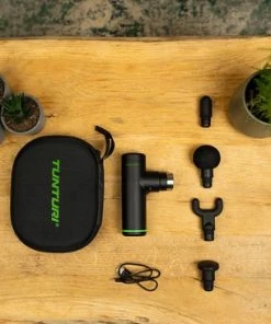 Tunturi Massage Gun Mini - Massage Apparaat - Massage Pistool - Oplaadbaar - Incl. 4 Opzetstukken En Koffer -KLASVSA Verkoop 550x366 15
