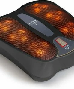 VIGOR LIFESTYLE GOODS Voetmassage Apparaat ? Ontspanning Door 18 Shiatsu Massagekoppen En Infrarood Warmte Stand - Wasbare Hoes ? Zwart