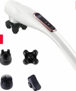 Merkloos Draadloze, Oplaadbare -Multifunctionele Massager-Professioneel Massage Apparaat – 6 Opzetstukken - Handmassage Gun – Deep Tissue & Triggerpoint