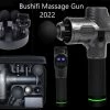 Bushifi Pro Massage Gun - Nieuwste Model 2022 -Tot 60% Dieper - Uiterst Stil & Krachtig - Lange Batterijduur - 30 Snelheden - 6 Kopstukken - Fitness - Sport - Massageapparaten - Massage Pistool – Incl. Draagbare Compacte Koffer