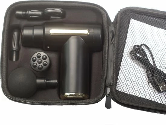 Naxo - Massage Gun - Zwart - Incl. Draagbare Case En Oefenprogramma 6 Naxo - Massage Gun - Zwart - Incl. Draagbare Case En Oefenprogramma - Afbeelding 6