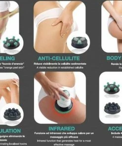Beper 40.500 Massage-apparaat Met 4 Verwisselbare Koppen - Anti Cellulitis Stimulator Met Lipo-modelling - Wit -KLASVSA Verkoop 550x416 2