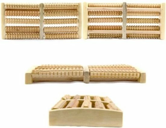 Orange85 Voetmassage - Roller - Hout - Reflexologie - Bloedsomloop 2 Orange85 Voetmassage - Roller - Hout - Reflexologie - Bloedsomloop - Afbeelding 2