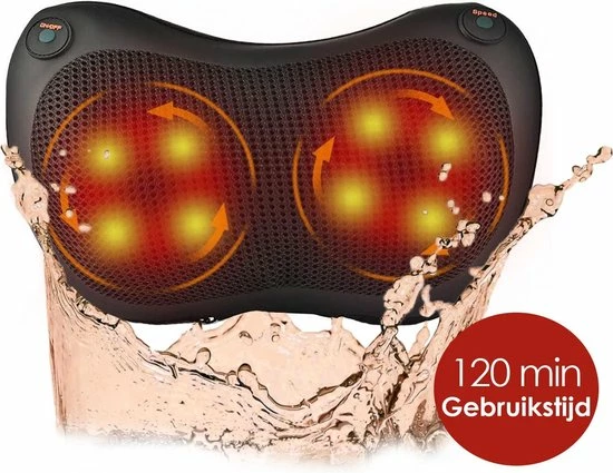 Draadloos Massagekussen met Warmtefunctie - Incl. Autolader - Nekmassage apparaat - Shiatsu Massage Synthesa Draadloos Massagekussen Met Warmtefunctie - Incl. Autolader - Nekmassage Apparaat - Shiatsu Massage -KLASVSA Verkoop 550x425 1