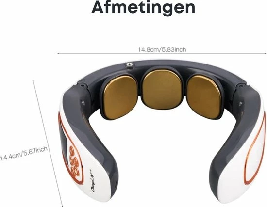 Homezie Nekmassage Apparaat | Massagekussen | Massage Apparaat | Nekmassage | Massage | Kalmerende Warmte- En Vibratiemassage 6 Homezie Nekmassage Apparaat | Massagekussen | Massage Apparaat | Nekmassage | Massage | Kalmerende Warmte- En Vibratiemassage - Afbeelding 6