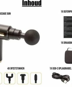 Naxo - Massage Gun - Zwart - Incl. Draagbare Case En Oefenprogramma 11 Naxo - Massage Gun - Zwart - Incl. Draagbare Case En Oefenprogramma -KLASVSA Verkoop 550x428 3