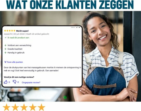 CLOUDLE Nekkussen - Massagekussen - Nekstretcher - Nekmassage Apparaat - Hoofdkussen Tegen Nekklachten - Shiatsu Massagekussen - Met Gratis E-book 9 CLOUDLE Nekkussen - Massagekussen - Nekstretcher - Nekmassage Apparaat - Hoofdkussen Tegen Nekklachten - Shiatsu Massagekussen - Met Gratis E-book - Afbeelding 9