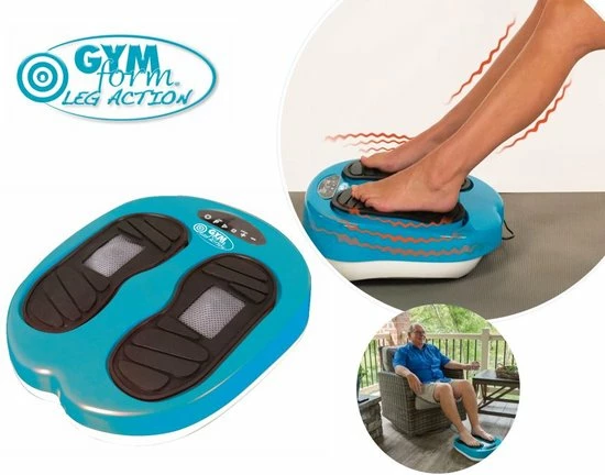 Gymform Leg Action - Massage-apparaat Met Vibratie - Trilplaat Voor Gerevitaliseerde En Ontspannen Benen En Voeten Voet-massage 10 Gymform Leg Action - Massage-apparaat Met Vibratie - Trilplaat Voor Gerevitaliseerde En Ontspannen Benen En Voeten Voet-massage - Afbeelding 10
