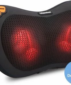 Lifeproducts Oplaadbaar Shiatsu Massagekussen | Draadloos Massageapparaat Met Verwarming