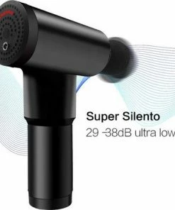 Facial Gun Fascial Gun - Massage Gun - Zwart - 4 Opzetstukken - Stille En Lange Batterijduur - Massagegun Spier Massage - Stress Relief - Spierherstel - 2000mAh Batterij - Relax Massage - Draadloos - Mini Massage - Oplaadbaar - Massage Pistool - Massageapparaat -KLASVSA Verkoop 550x442 3