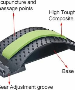 Viatel Rugstrekker, 3 Standen Verstelbare Rugstretcher, Rugmassage Ondersteuning Met Magnetische Acupressuurpunten, Rugstretch Voor Houdingscorrectie En Rugpijn.Nekstretcher Rug Kraker -KLASVSA Verkoop 550x447 1