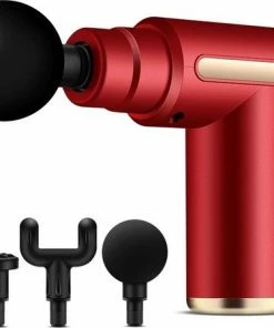 Quickstuff - Massage Gun - Red - Met Opzetstukken En Hard Case