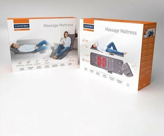 Massage Matras LA110315 - Zwart - Lanaform 6 Massage Matras LA110315 - Zwart - Lanaform - Afbeelding 6