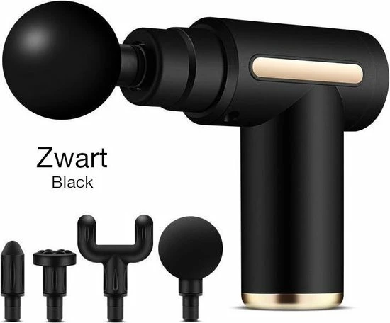 Naxo - Massage Gun - Zwart - Incl. Draagbare Case En Oefenprogramma 2 Naxo - Massage Gun - Zwart - Incl. Draagbare Case En Oefenprogramma - Afbeelding 2