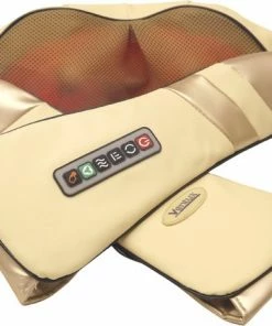 Ventux Shiatsu Massagekussen - Elektrisch Nekmassage En Schouder Apparaat - Beige