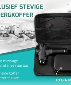 FITAGE? Massage Gun - 15 Opzetstukken - 30 Standen - Massagegun - Muscle Gun - Professioneel - Opbergkoffer -KLASVSA Verkoop 550x458 2