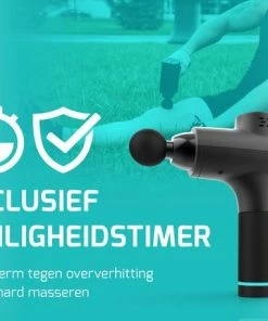 FITAGE? Massage Gun - 15 Opzetstukken - 30 Standen - Massagegun - Muscle Gun - Professioneel - Opbergkoffer -KLASVSA Verkoop 550x458 4