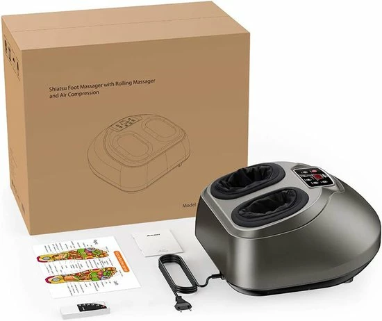 HappyFit? - Massage - Met Rolling Massager Voor Verlichting Chronische Pijn - Shiatsu Voetmassage Machine - Voetmassage Apparaat - Gezondheidszorg Voetmassage - Gewicht 5080g - Katoen - EU PLUG (A) - Pakket Grootte 463*438*273 Mm - Afstandsbediening 8 HappyFit? - Massage - Met Rolling Massager Voor Verlichting Chronische Pijn - Shiatsu Voetmassage Machine - Voetmassage Apparaat - Gezondheidszorg Voetmassage - Gewicht 5080g - Katoen - EU PLUG (A) - Pakket Grootte 463*438*273 Mm - Afstandsbediening - Afbeelding 8