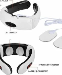 Merkloos EMS Nek Massage | Massage Apparaat | Elektromagnetische Impulsen | 6 Standen -KLASVSA Verkoop 550x464 7