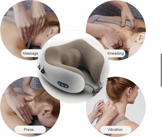 George Napoli Massagekussen - Shiatsu - Nekmassage Apparaat - Nekkussen - Rolkussen - Reiskussen - Nekrol - Oplaadbaar 2 George Napoli Massagekussen - Shiatsu - Nekmassage Apparaat - Nekkussen - Rolkussen - Reiskussen - Nekrol - Oplaadbaar - Afbeelding 2