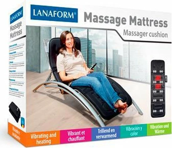 Massage Matras LA110315 - Zwart - Lanaform 19 Massage Matras LA110315 - Zwart - Lanaform - Afbeelding 19