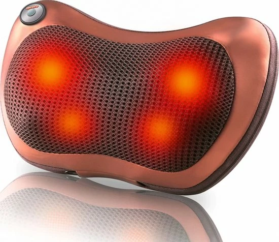 Merkloos Shiatsu Massage Kussen - Elektrisch - Nek/Rug/Voeten - Met Warmte Functie ? Draadloos - Voor In De Auto - Op Kantoor - Bruin 1 Merkloos Shiatsu Massage Kussen - Elektrisch - Nek/Rug/Voeten - Met Warmte Functie ? Draadloos - Voor In De Auto - Op Kantoor - Bruin