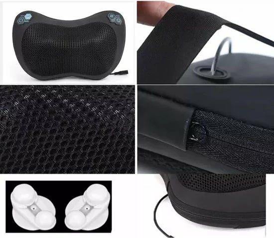 MOSO Shiatsu Massagekussen Met Infrarood Warmte Functie Nekkussen Voor Nek Schouder Rug Hand Voor Thuis En Auto Zwart 5 MOSO Shiatsu Massagekussen Met Infrarood Warmte Functie Nekkussen Voor Nek Schouder Rug Hand Voor Thuis En Auto Zwart - Afbeelding 5