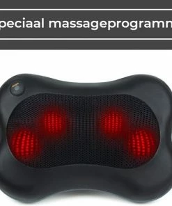 Zedar Shiatsu Massage Kussen - Elektrisch Nek En Rug Apparaat - Met Warmte Infrarood Functie ? Zwart