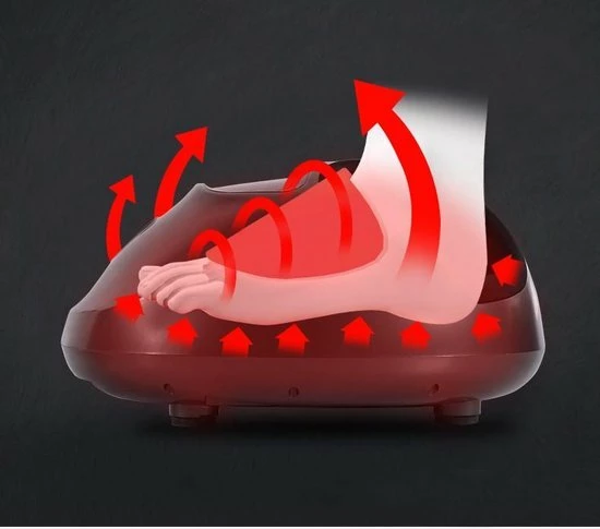 Rileks Voetmassage Apparaat - Shiatsu & Warmte Massage Met Timer - Zwart 8 Rileks Voetmassage Apparaat - Shiatsu & Warmte Massage Met Timer - Zwart - Afbeelding 8