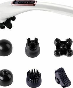 Merkloos Draadloze, Oplaadbare -Multifunctionele Massager-Professioneel Massage Apparaat – 6 Opzetstukken - Handmassage Gun – Deep Tissue & Triggerpoint -KLASVSA Verkoop 550x485 6