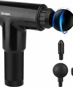 Vivid Green Massage Gun - Massageapparaten - Professioneel - Apparaten - Pistool - Acupressuur - Zwart