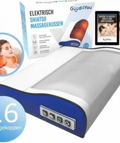 Good4You Elektrisch Shiatsu Massagekussen - Massageapparaat - Nek/Schouders/Rug/Benen/Buik/Voeten