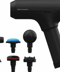 HoMedics PGM1000 Draadloze Massage Gun - 5 Uur Batterij - Met Warmtefunctie - 6 Opzetstukken - Professioneel - Sport En Relax Massage - Inclusief Koffer