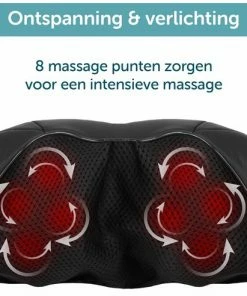 ForDig Shiatsu Massagekussen - 8 Roterende Massagepunten - 3 Snelheden - Warmte Functie -KLASVSA Verkoop 550x492 1