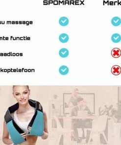 SPOMAREX. SPOMAREX - Draadloos Massagekussen - Shiatsu Massage - Incl. Draadloze Koptelefoon - Drukpunt Massage - Draadloos Te Gebruiken - Zwart/grijs - Massage Kussen 15 SPOMAREX. SPOMAREX - Draadloos Massagekussen - Shiatsu Massage - Incl. Draadloze Koptelefoon - Drukpunt Massage - Draadloos Te Gebruiken - Zwart/grijs - Massage Kussen -KLASVSA Verkoop 550x492 7