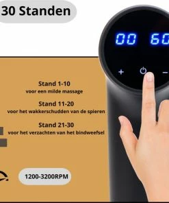 MusclePro - Massage Gun - Professioneel Massage Apparaat - Massage Pistool - Spier Massage - Sport Massage - 8 Mondstukken -KLASVSA Verkoop 550x493