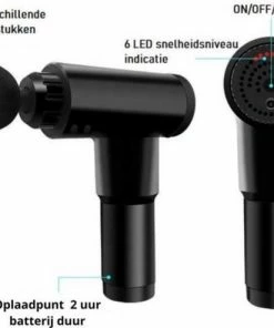 Merkloos Massage Gun - Draadloos - Spierherstel En Relax Massage -KLASVSA Verkoop 550x494