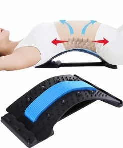 Merkloos Backstretcher - Houding Corrector - Voor Rugklachten - Rugmassage - Verstelbare Rugstretcher - Magnetische Acupunctuur - Rugtrainer - Rugstrekker - Drukpunt Massage - Postuur Correctie - Zithouding - Blauw